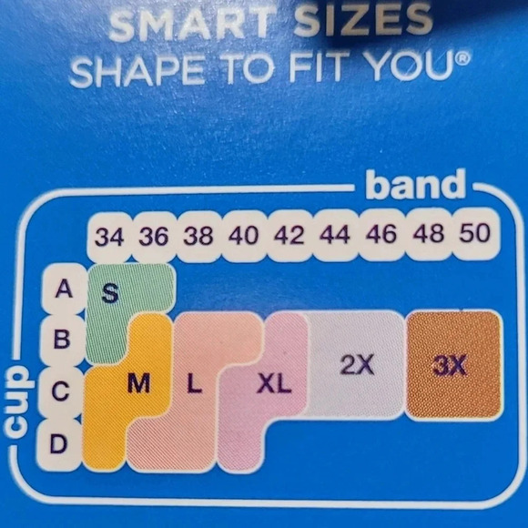 SMALL Bali 3484‎ Comfort Revolutions Smart Size Cool Bra NWT - Picture 10 of 10